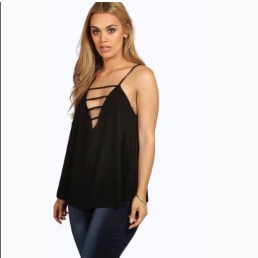 XL plus size 1 boohoo going out tank top